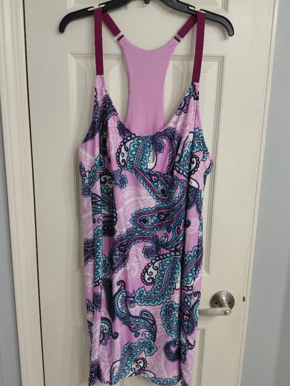 Purple Paisley Print Chemise